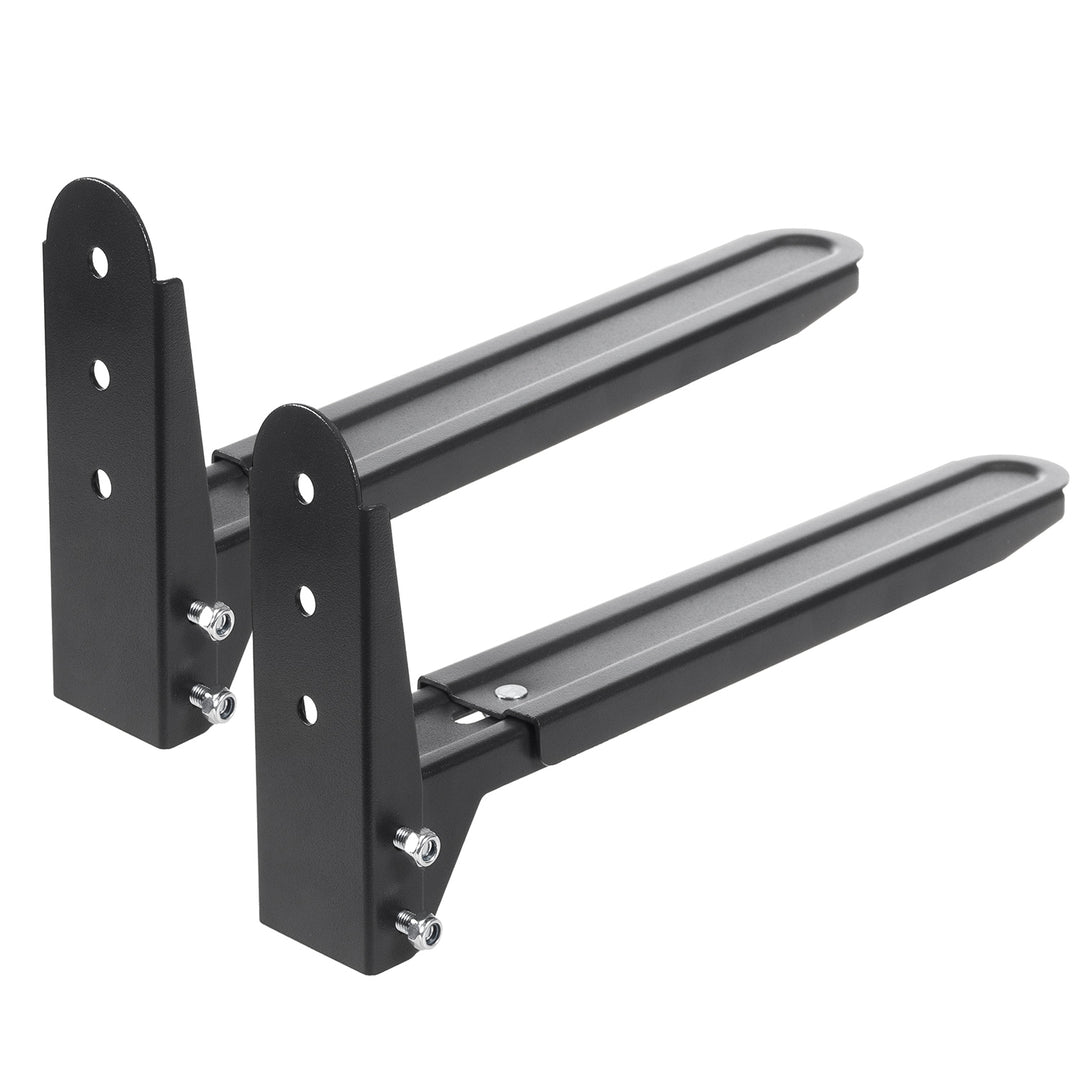 Soporte universal de pared negro para hornos de microondas y equipos audiovisuales Maclean MC-776 B