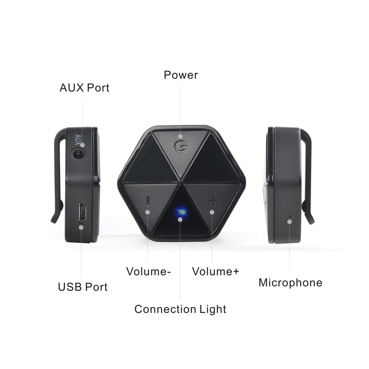 Audiocore AC815 - Bluetooth 4.1 - Transmisor inalámbrico portátil AUX