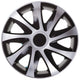 Tapacubos universales de 16" 4 piezas negro con plata Draco CS Black-Silver