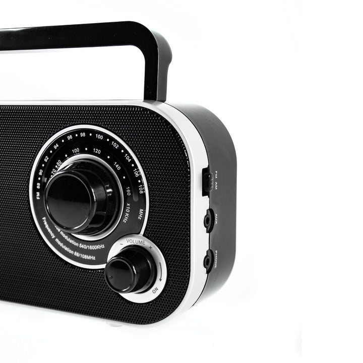 Radio de cocina portátil AM/FM CR1140 Camry negro retro