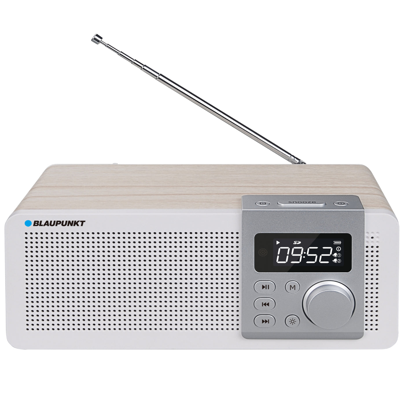 Blaupunkt Rádio Relógio Bluetooth AUX SD SLOT modo de repetição