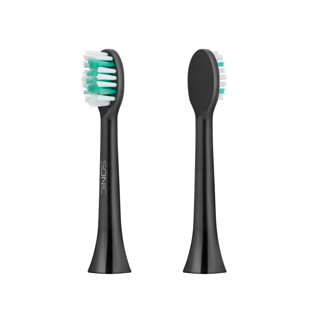 TEESA SONIC BLACK cabezales de cepillo dental duro - 2 piezas