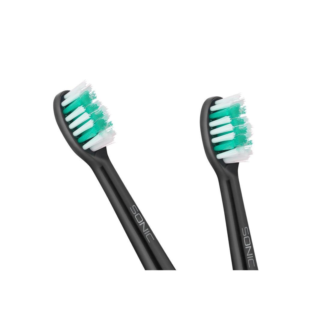 TEESA SONIC BLACK cabezales de cepillo dental duro - 2 piezas