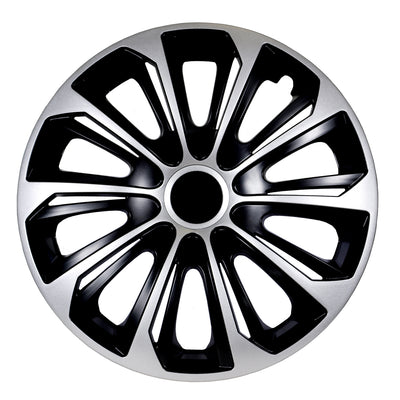 Calotas universais 14" 4 peças pretas com prata Strong DuoColor
