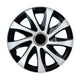Tapacubos universales 16" NRM DRIFT Extra blanco/negro 4 piezas