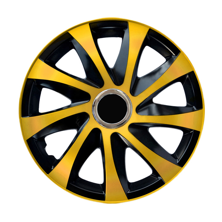 Calotas universais 15" NRM DRIFT Extra ouro/preto 4 peças