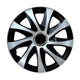 Tapacubos universales de 15" NRM DRIFT Extra plata/negro 4 piezas