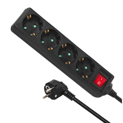 Cable de 4 extensiónes 3 m Tipo alemán Maclean MCE196G 3500W
