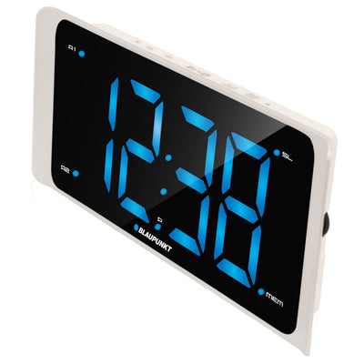 Radio reloj FM con puerto USB Reloj de pantalla LED de 3 "Blaupunkt CR16WH