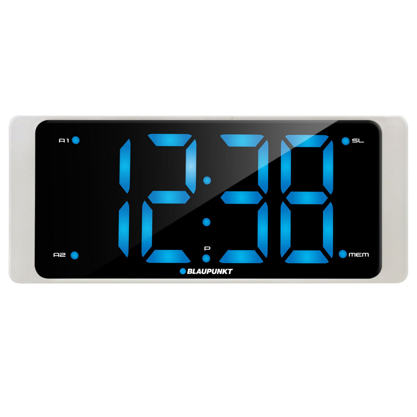 Radio reloj FM con puerto USB Reloj de pantalla LED de 3 "Blaupunkt CR16WH