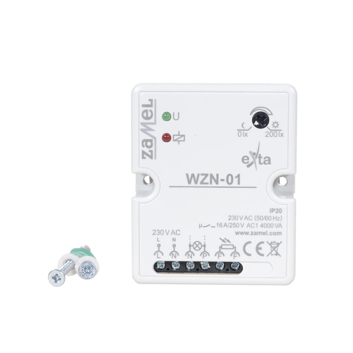 Interruptor crepuscular montado em superfície sem sonda Zamel WZN-01