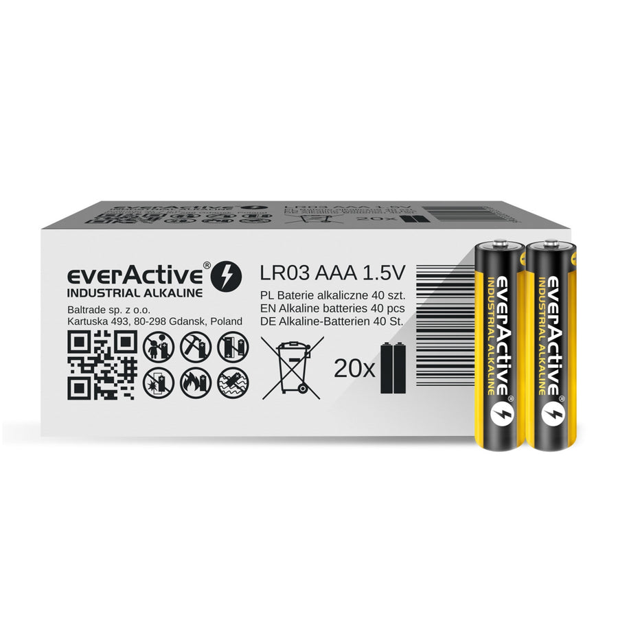 everActive Industrial – a segunda geração aprimorada de baterias alcalinas confiáveis