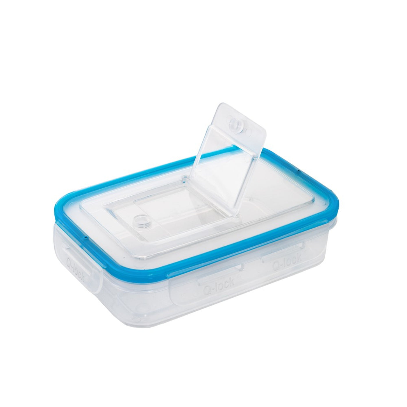 BranQ - Recipiente multiuso | Q-Lock 575ml para alimentos | Azul e transparente