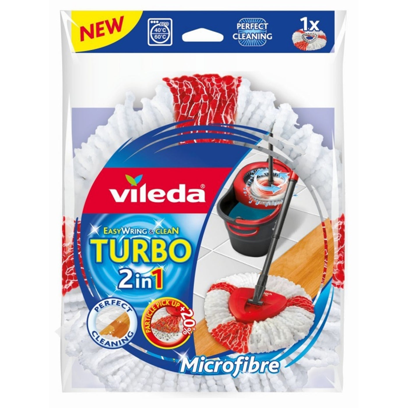 Cabezal de repuesto para Vileda Easy Wring & Clean Turbo 2in1