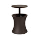 Geladeira de mesa de bar, refrigerador de bebidas para jardim Keter Cool Bar Rattan Brown