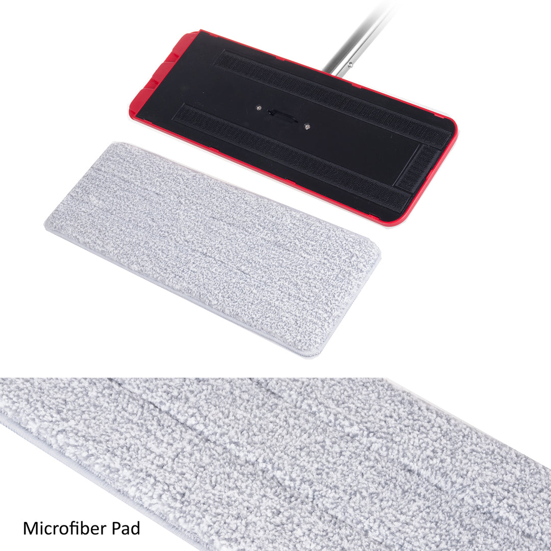 Esfregona plana com balde + duas peças de MOP de microfibra MaxiClean GB850