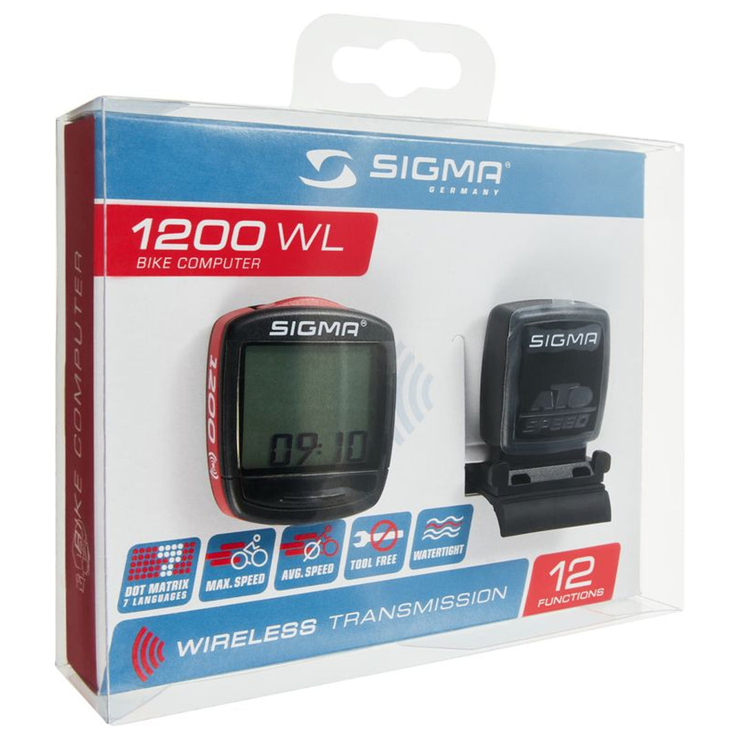 Sigma Base BC 1200WL contador de computador para bicicleta versão sem fio