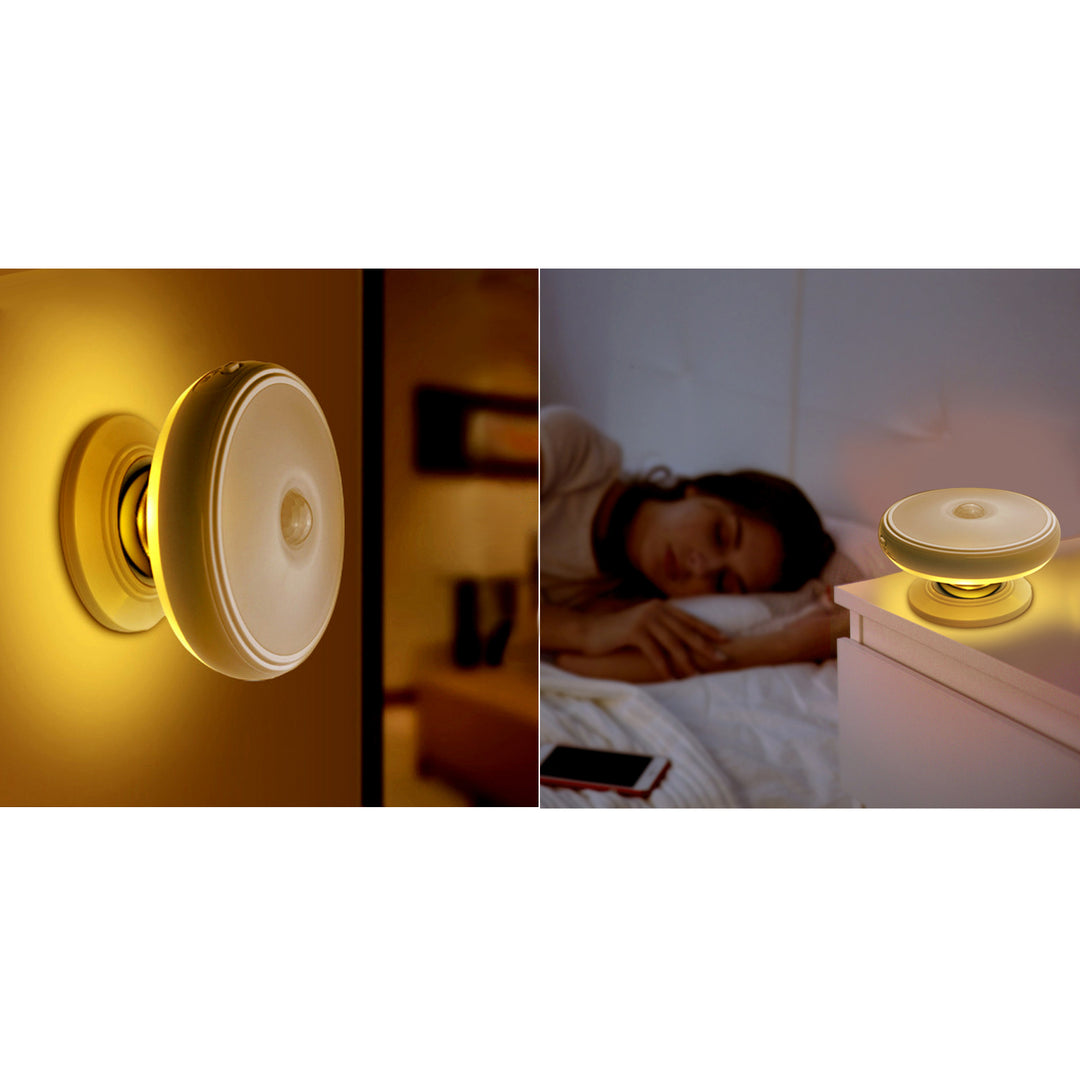 LÂMPADA LED COM SENSOR DE MOVIMENTO E SENSOR CREPÚSCULO NA BATERIA MAGNES