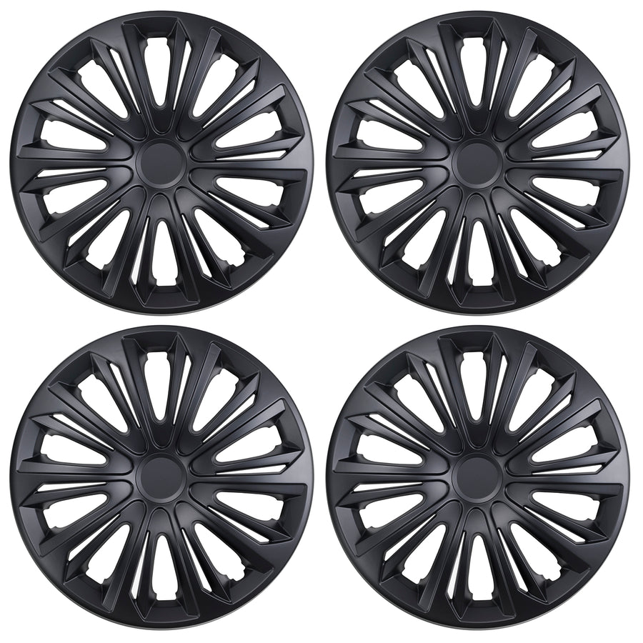 Calotas universais 14" NRM STRONG preto fosco 4 peças