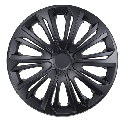 Tapacubos universales 15" NRM STRONG negro mate 4 piezas