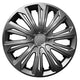 Tapacubos universales 14" NRM STRONG lacado grafito 4 piezas