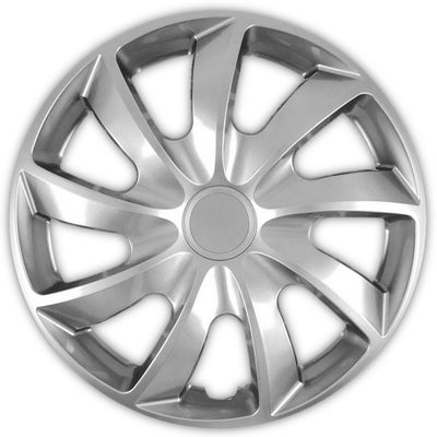 Calotas universais 15" NRM QUAD prateadas 4 peças