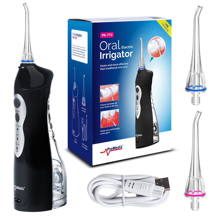 O irrigador dental sem fio Promedix PR-770 IPX7 8,5 bar