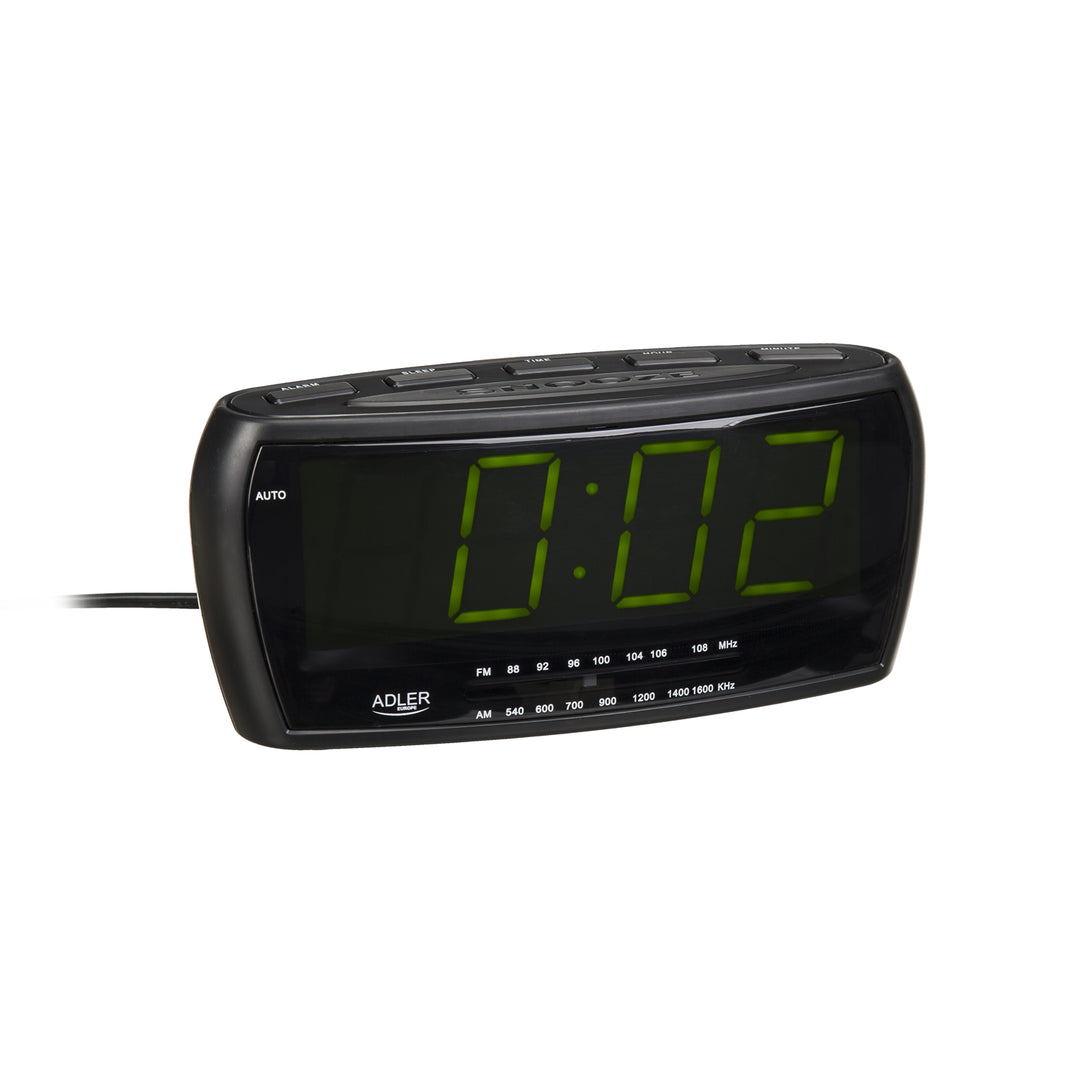 RADIOBUDZIK RÁDIO FM/AM LED ADLER AD1121 QUALIDADE DE RELÓGIO