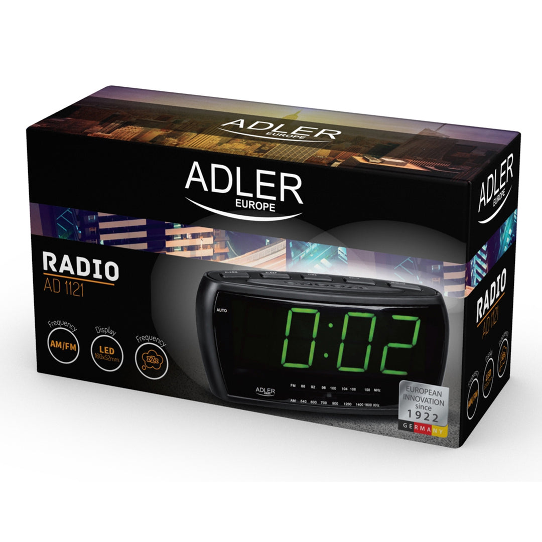 RADIOBUDZIK RÁDIO FM/AM LED ADLER AD1121 QUALIDADE DE RELÓGIO