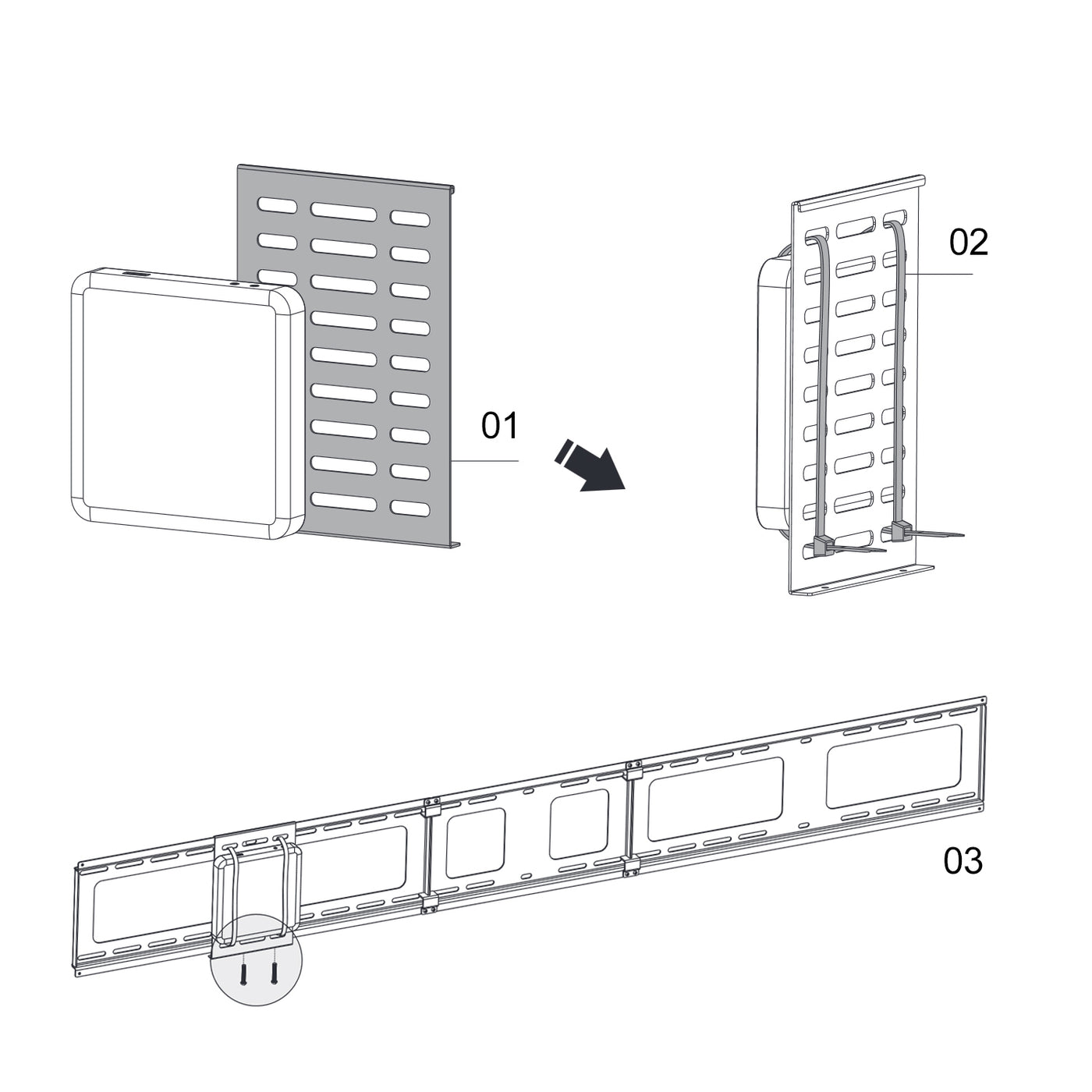 Soporte para Mini CPU, Thin Client,Terminales de Red, Maclean MC-802, 15x160x240mm