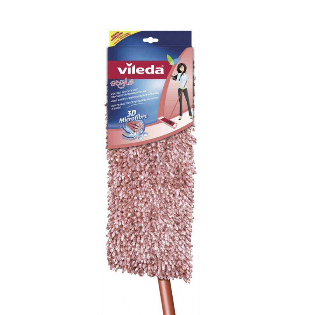 Vileda Mop Flat Chenille Pisos 3D com Barra Horizontal