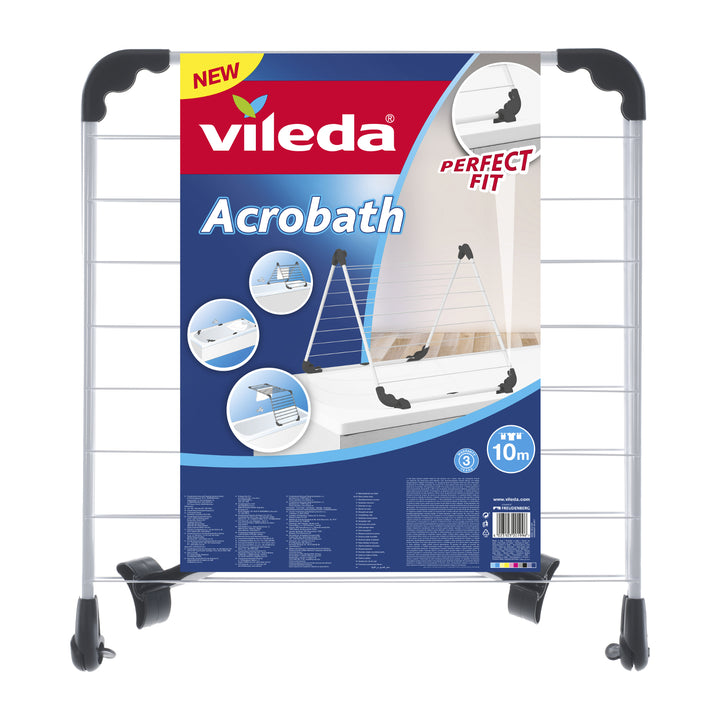 Secador de baño con brazos ajustables Vileda Acrobath