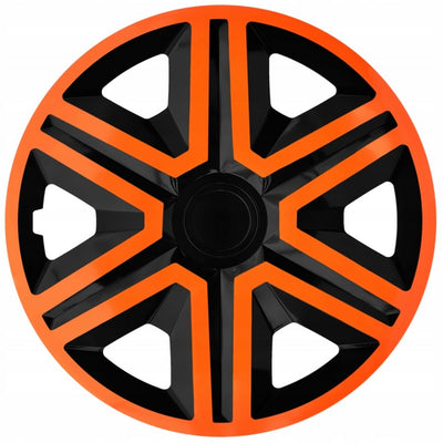 Calotas universais 15" NRM ACTION Doublecolor laranja/preto 4 peças
