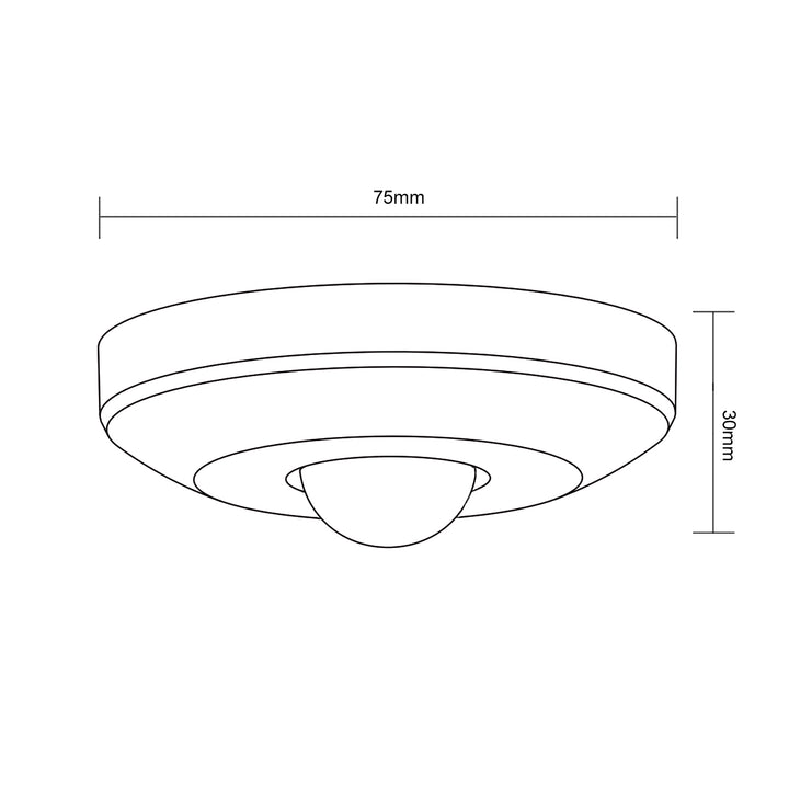 Sensor de movimento PIR Maclean Energy MCE231 100W Alcance máximo (LED) 6m