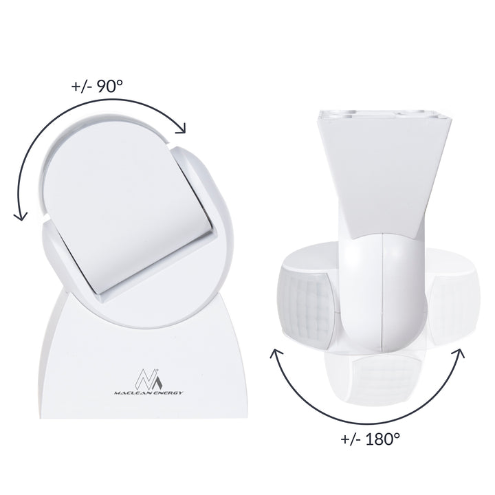 Sensor de movimiento infrarrojo con control remoto IP65, máx. 800W (bombilla), máx. 1200 W (LED) MCE241 Maclean Energy