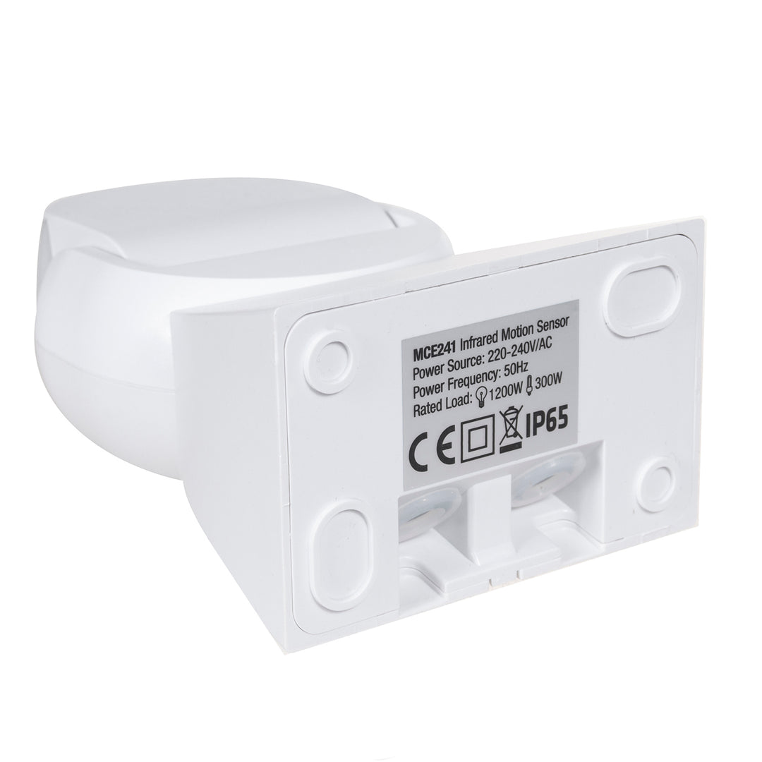 Sensor de movimiento infrarrojo con control remoto IP65, máx. 800W (bombilla), máx. 1200 W (LED) MCE241 Maclean Energy