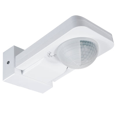 Sensor de movimento infravermelho e crepuscular Maclean MCE243 W, alcance de deteção de 360° até 20 m, proteção IP65 contra água e poeiras, máx. 2000 W, infravermelhos PIR, interno e externo