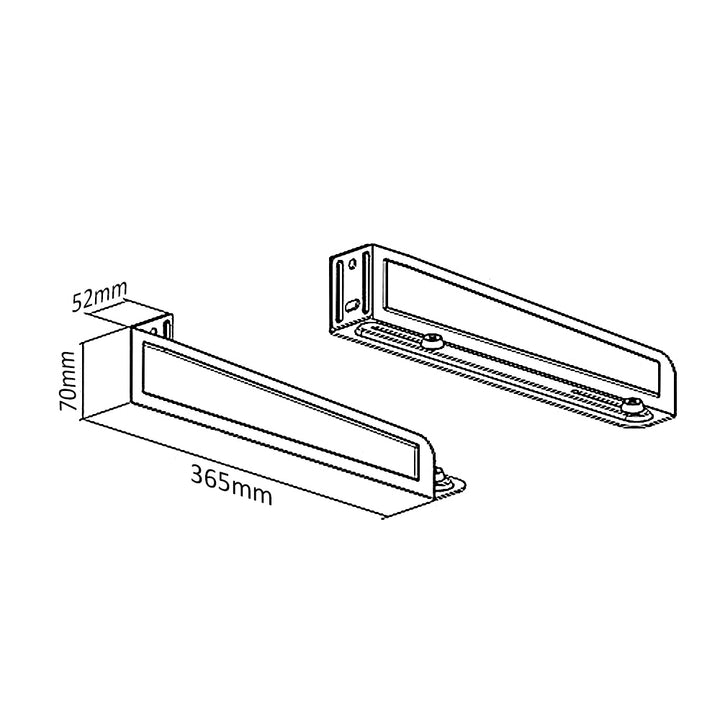 Soportes de Montaje en Pared Soportes Maclean MC-807, negro, hasta 35 kg