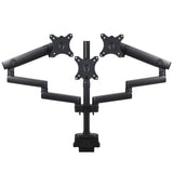 Soporte de escritorio para 3 monitores LCD LED con 2x USB 3.0 17-27" 3x7kg VESA 75x75 y 100x100 Maclean MC-811