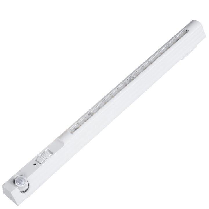 Maclean MCE235 Luz lámpara LED con detector de movimiento PIR para gabinete, cocina, dormitorio etc. cinta autoadhesiva 3M, alimentación: pilas 3xAAA (no incl.)