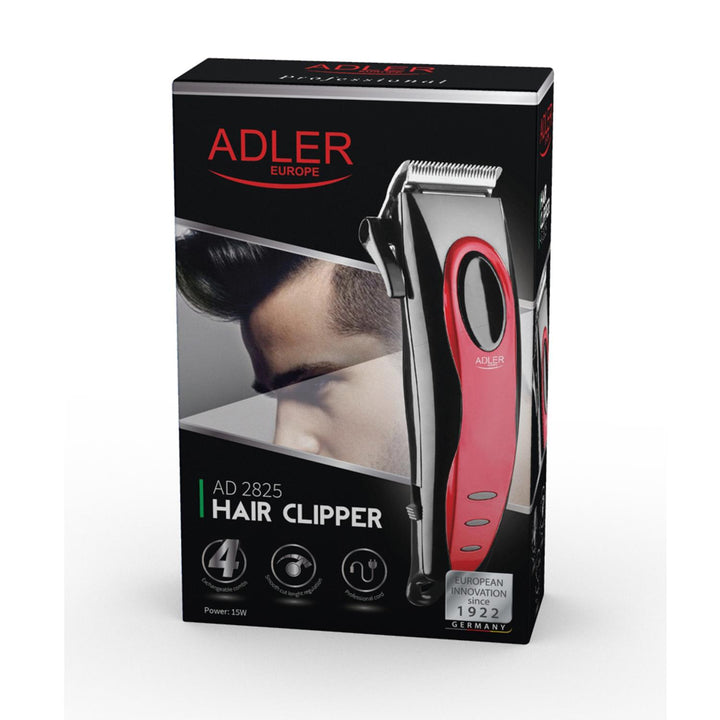 ADLER 2825 Máquina de cortar cabelo profissional 15W cabo 1,9m