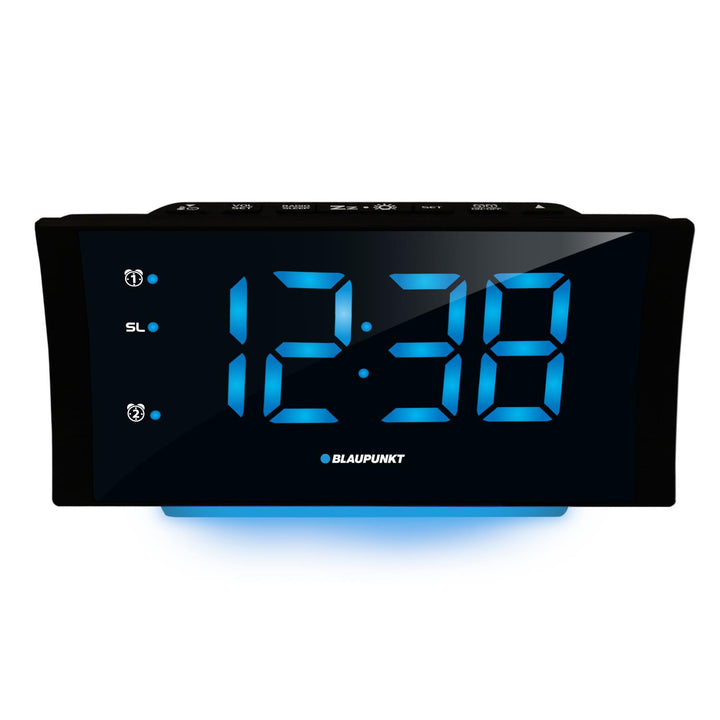 Radio despertador Blaupunkt, posrt USB, termómetro, doble alarma, CR80USB