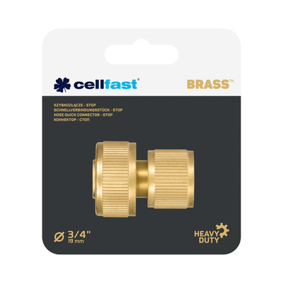 Conector rápido 3/4 "Cellfast Brass 52-825 Brass