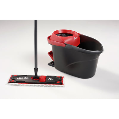 Conjunto de esfregona giratória Vileda XL ULTRAMAT Turbo almofada de microfibra de 42 cm