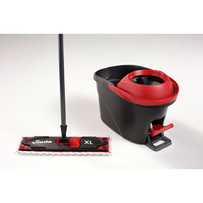 Conjunto de esfregona giratória Vileda XL ULTRAMAT Turbo almofada de microfibra de 42 cm