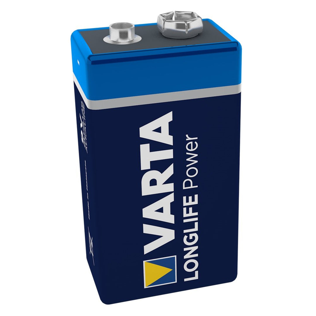 Bateria alcalina Varta Longlife Power 9V, alta qualidade