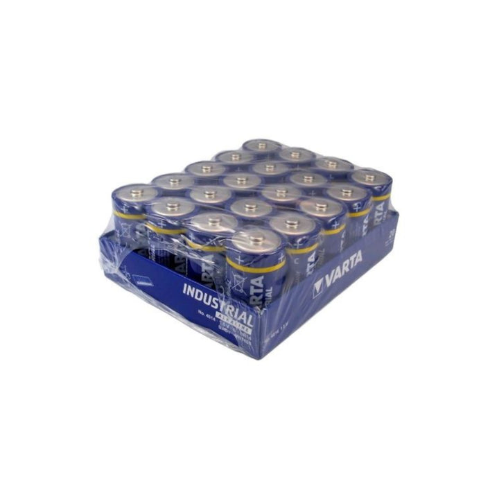 20x Pilas alcalinas Varta Industrial R14/C Foil