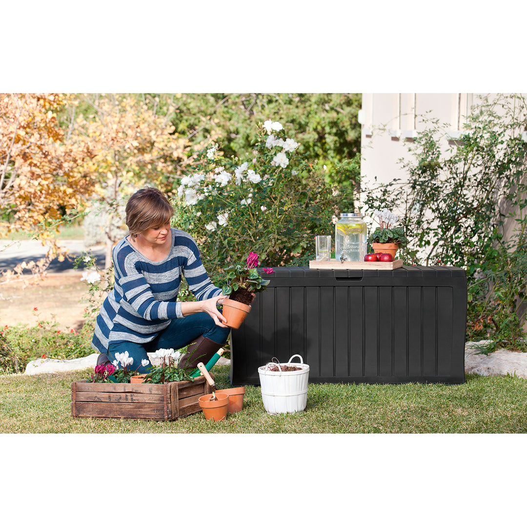 Caja de jardín, caja de almacenamiento 270L antracita Keter Marvel Plus