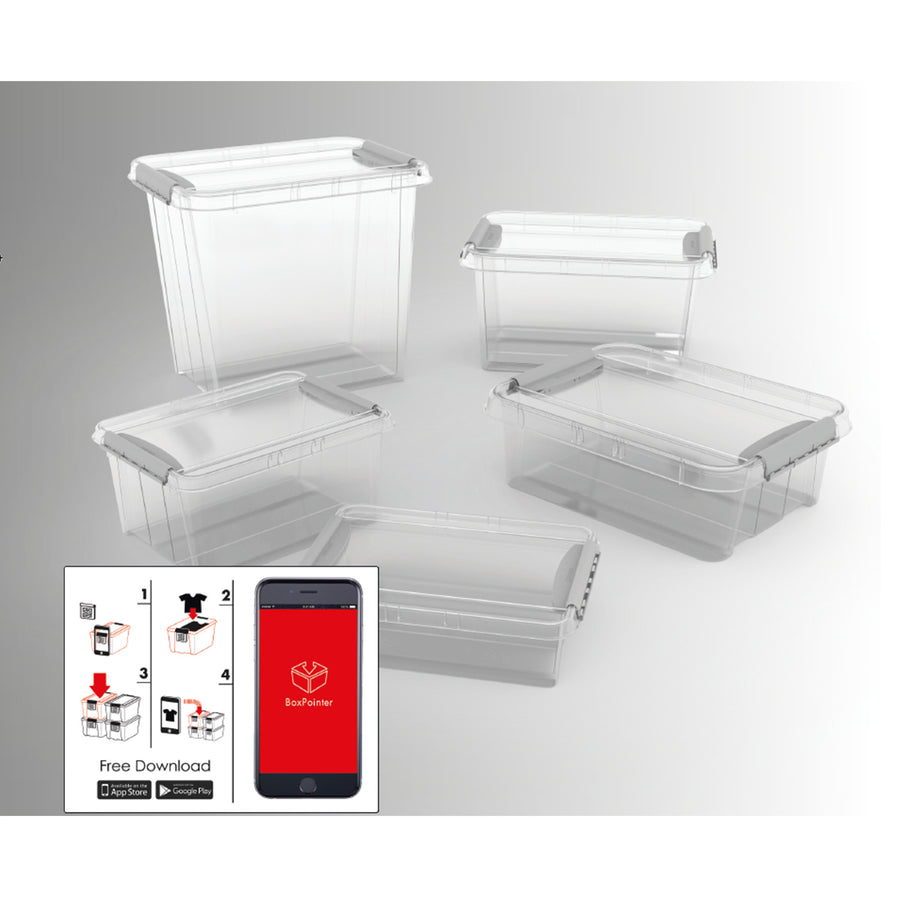 Recipiente Plast Team Pro Box com tampa, capacidade: 8 L