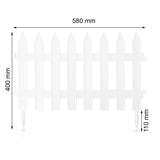 Mini cerca de jardim IPŁSU2 S449 3,5m branca